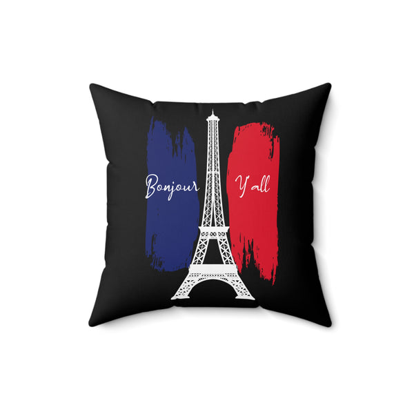 Bonjour Y'all Square Pillow