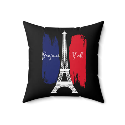 Bonjour Y'all Square Pillow